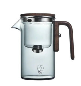 Elegant Glass Teapot & Tea Set with Water Separation - Leaf & Kettle