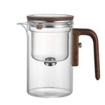 Elegant Glass Teapot & Tea Set with Water Separation - Leaf & Kettle